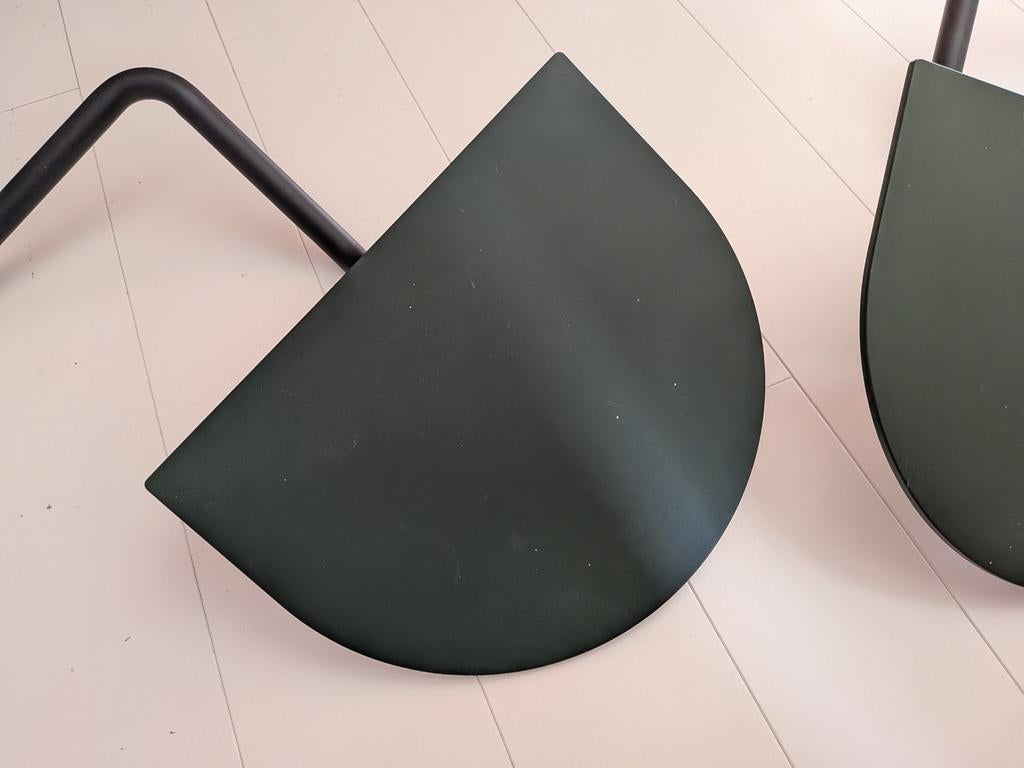 2 Auping zijtafels pine green - licht beschadigd, Ophalen, Gebruikt, Minder dan 45 cm, Metaal of Aluminium