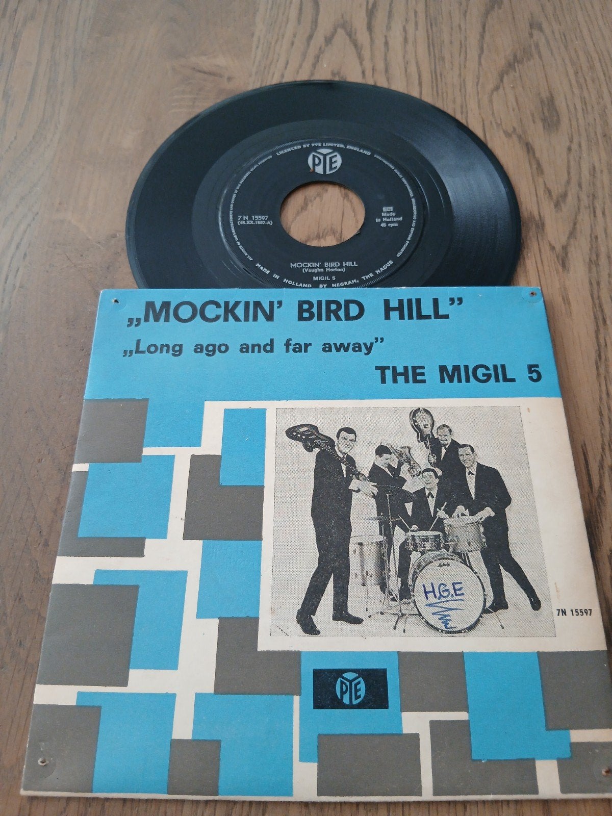 VINYL  SINGLE    MIGEL 5    1964, Cd's en Dvd's, Vinyl | Rock, Verzenden, Zo goed als nieuw, Overige formaten, Classic Rock