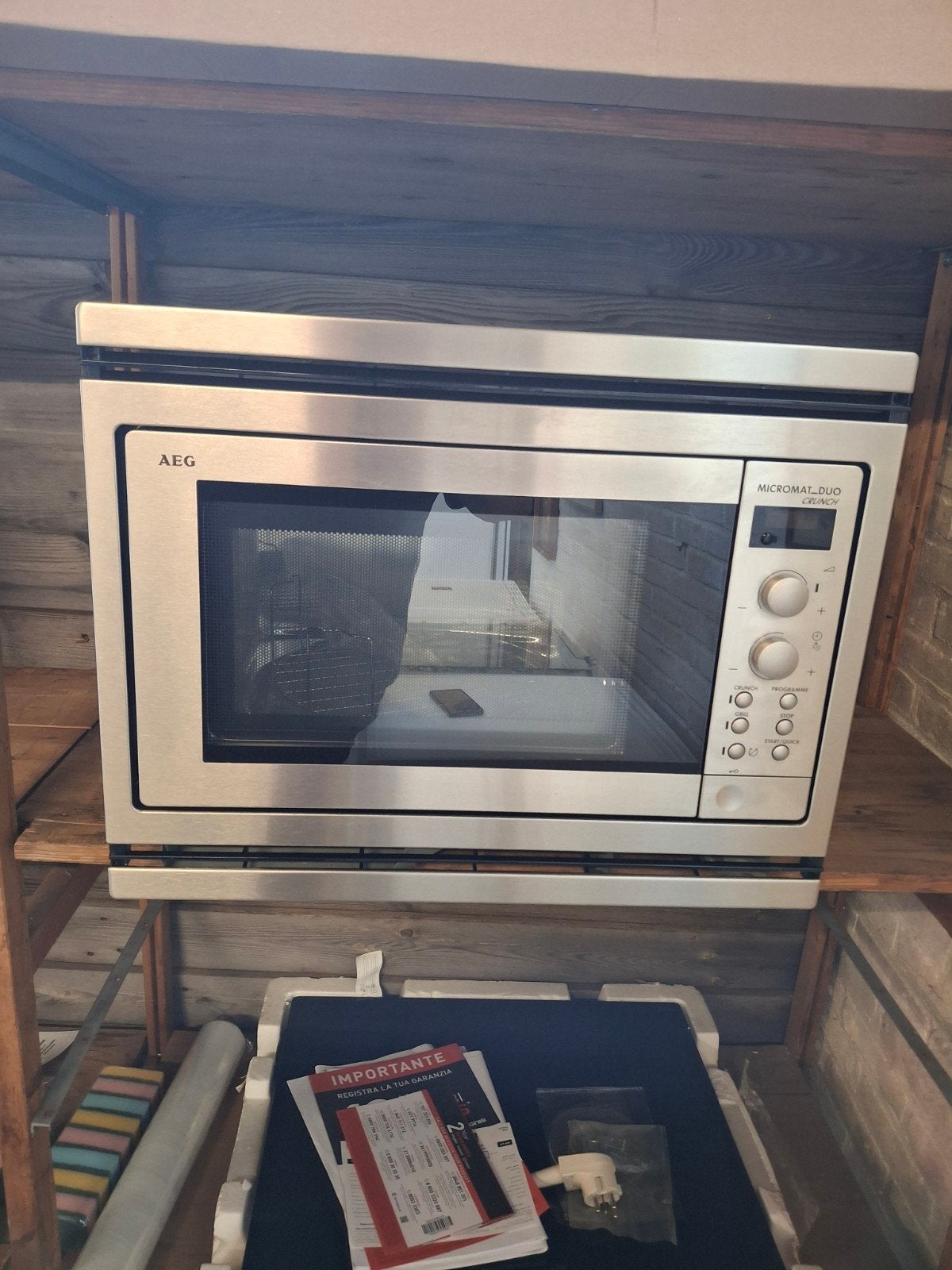 AEG Micromat Duo 3534E Combimagnetron, AEG, Combimagnetron, Ophalen of Verzenden, Zo goed als nieuw