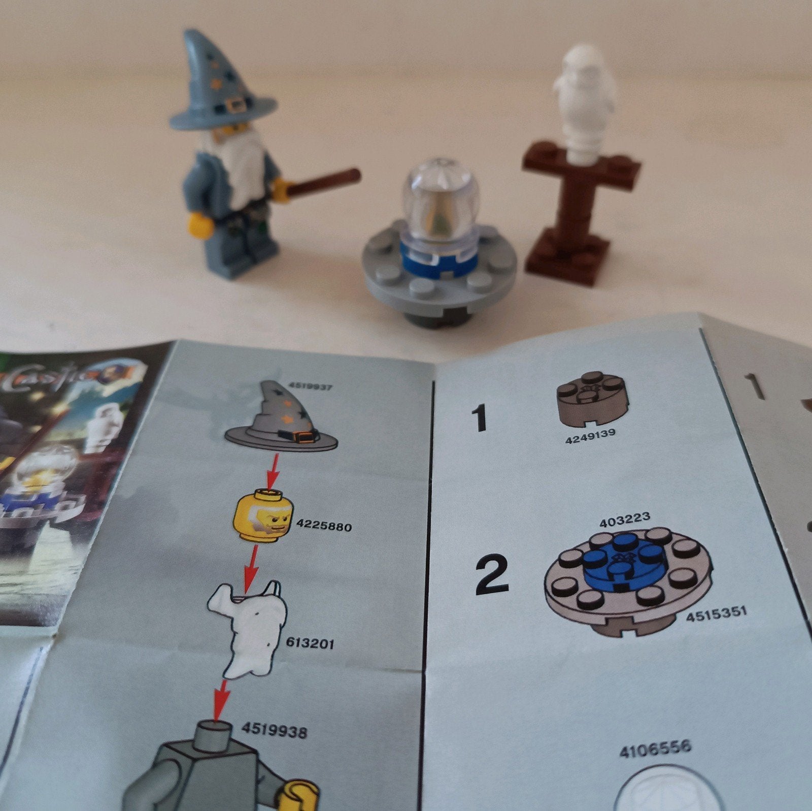 Lego Castle set 5614 The Good Wizard compleet met instructie, Kinderen en Baby's, Gebruikt, Lego, Ophalen of Verzenden, Inclusief instructies