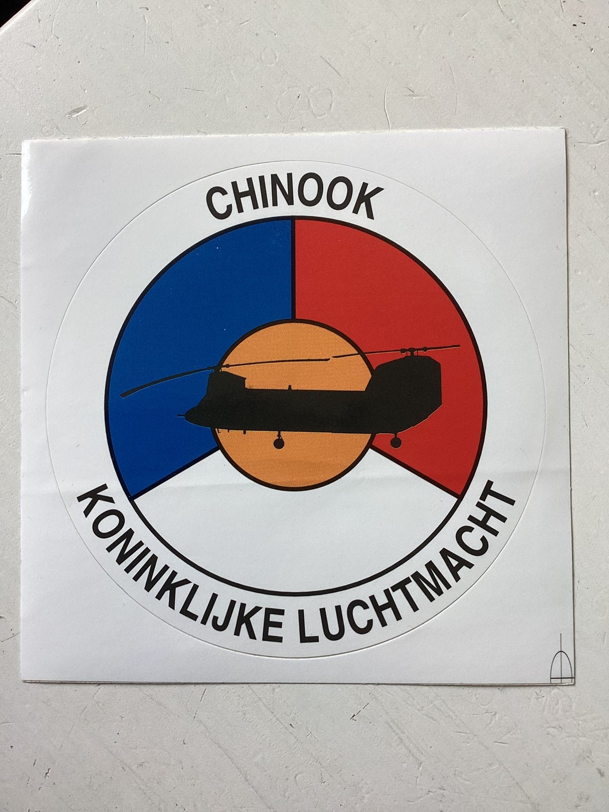 Sticker Koninklijke Luchtmacht Chinook, Verzenden, Luchtmacht, Nederland