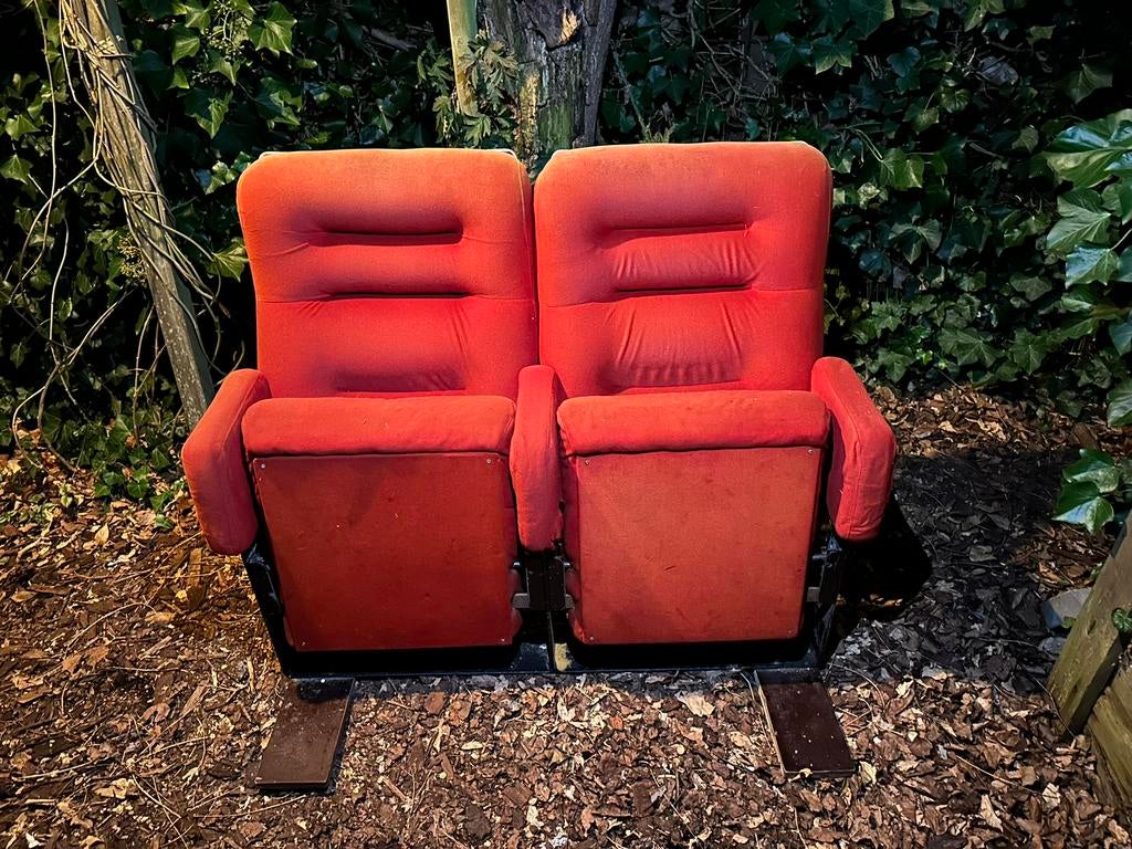 Bioscoopstoelen, Ophalen, Gebruikt, Twee, Bioscoop