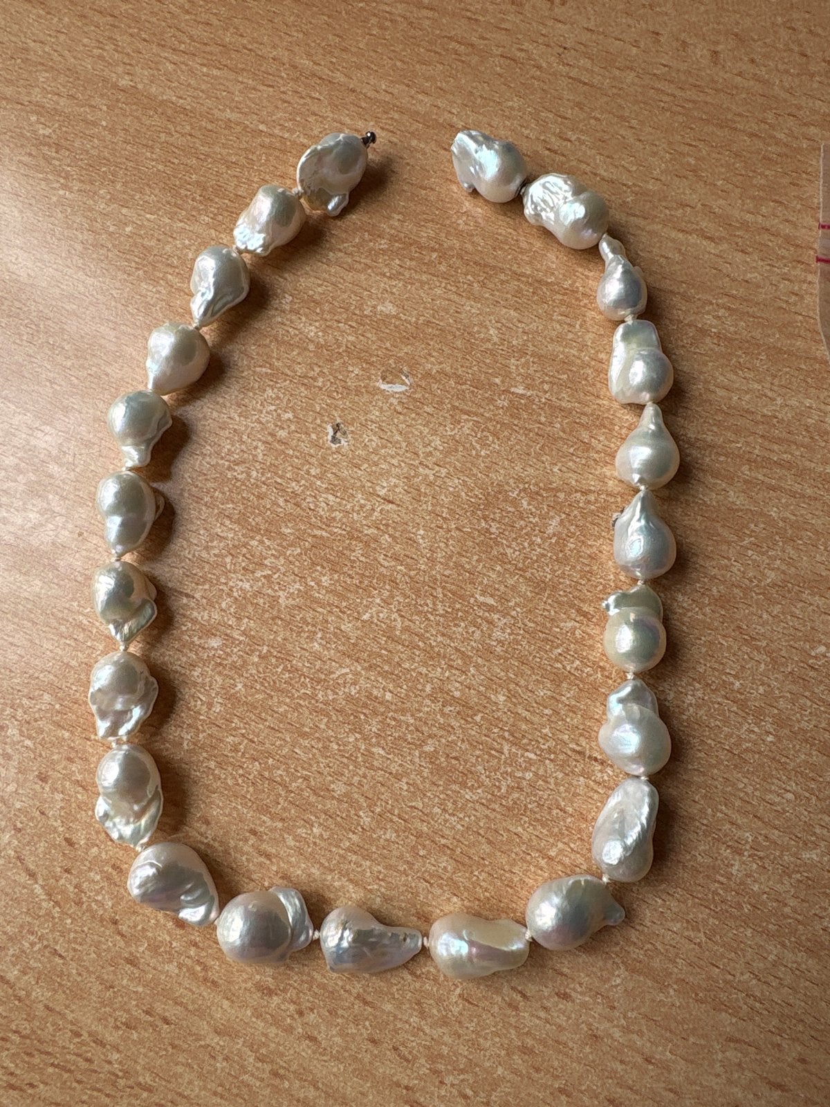 Elegante Barok Parel Ketting - Zo goed als nieuw, Verzenden, Zo goed als nieuw, Wit, Overige materialen