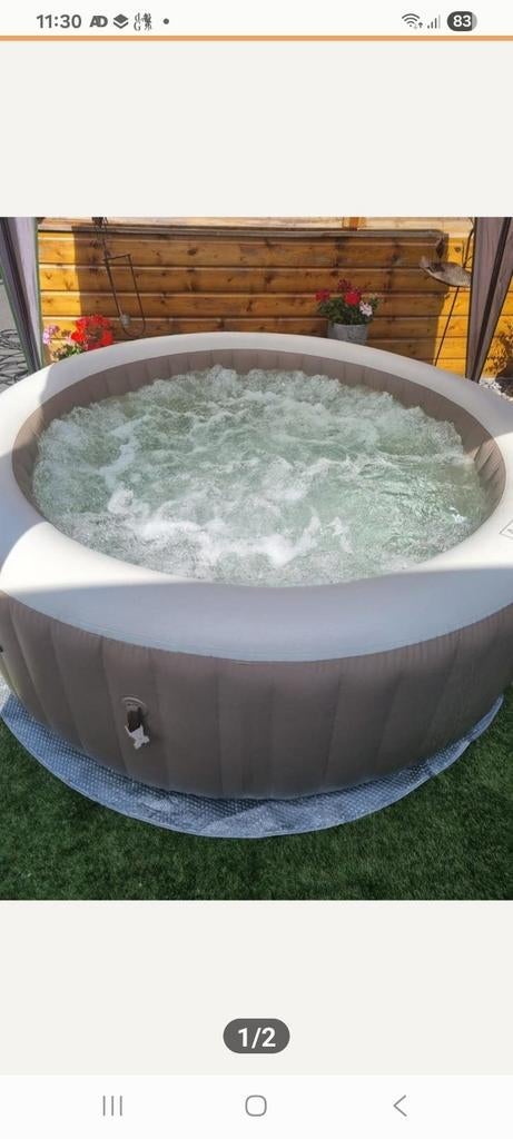 Intex Opblaasbare Jacuzzi - Zo goed als nieuw, Ophalen of Verzenden, Zo goed als nieuw, Filter, Opblaasbaar