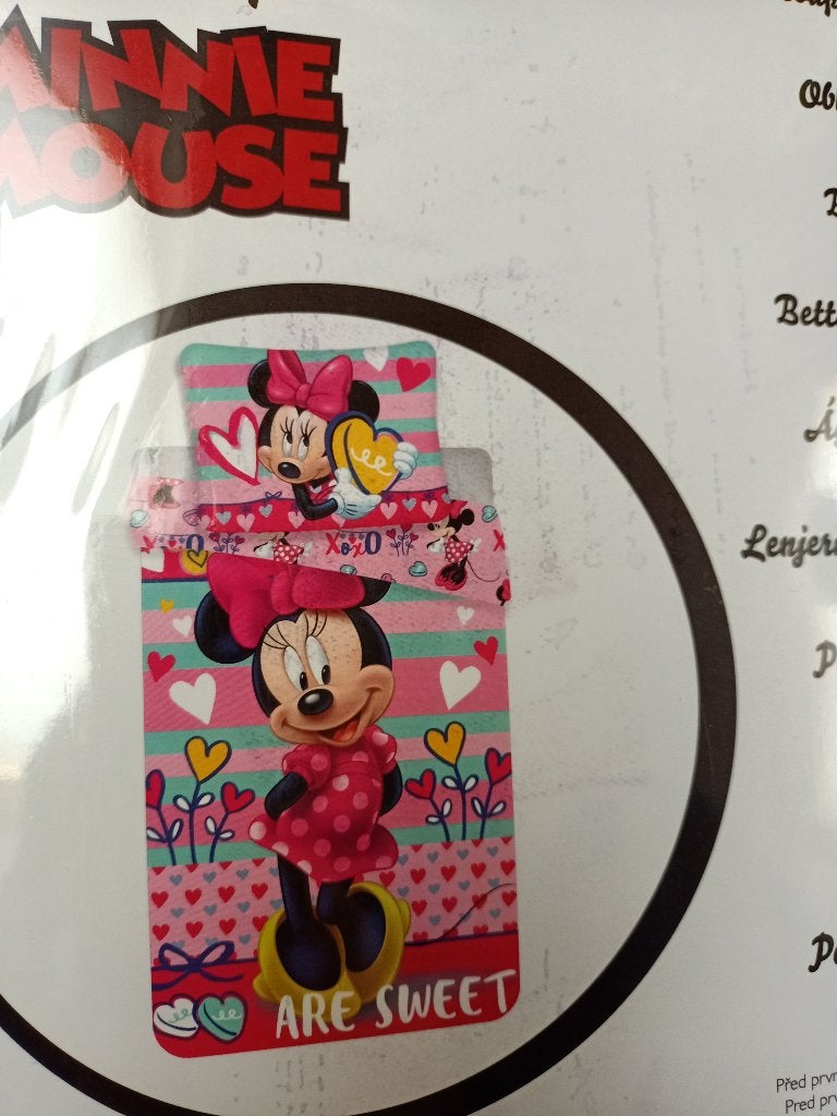 1 persoons dekbedovertrek van Minnie Mouse - nieuw, Ophalen, Overige merken, Nieuw, Meerkleurig