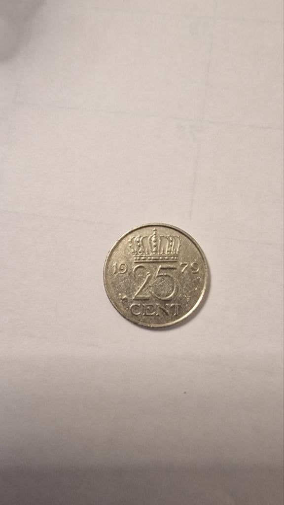 25 Cent Munt Koningin Juliana 1979, Verzenden, Koningin Juliana, 25 cent, Losse munt