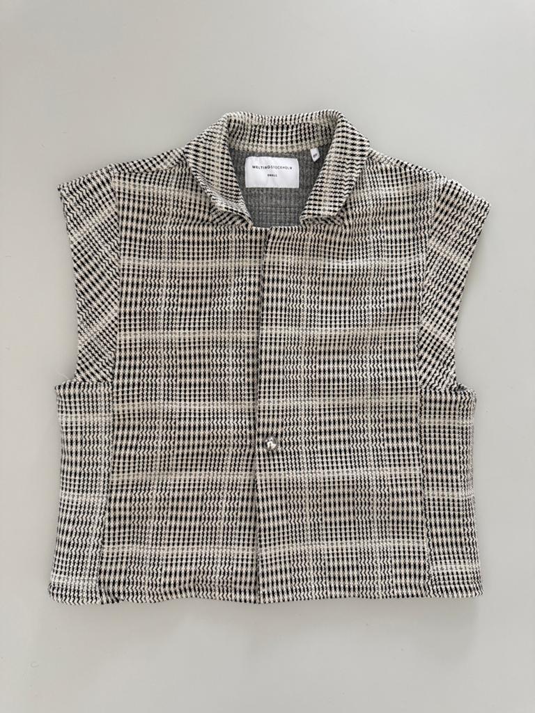 Gilet met ruitpatroon (maat S), Overige kleuren, Ophalen of Verzenden, Zo goed als nieuw, Maat 36 (S)