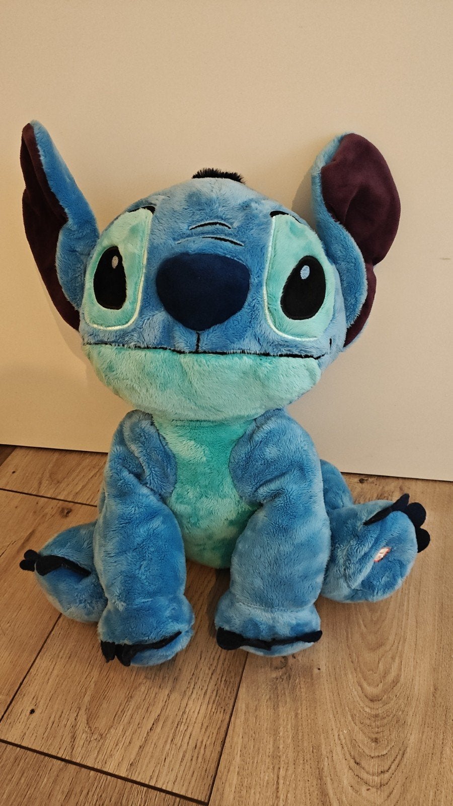 Stitch knuffel Primark - 40 cm - Goede staat, Gebruikt, Disney, Met licht, Blauw