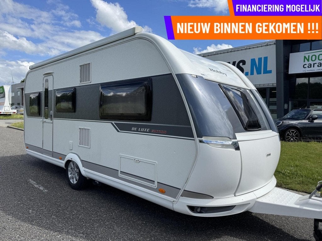 Hobby 495 UL DE LUXE ED., ENKELE BEDDEN,RONDZIT,MOVER,LUIFEL, Caravans en Kamperen, Mover, Rondzit, Hobby, 7 tot 8 meter