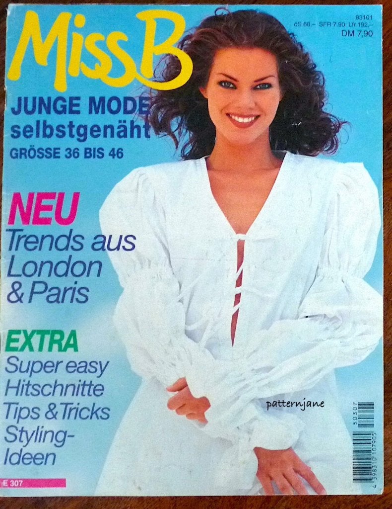 2 x Burda -MISS B : nr E 958 EN nr E 307  jonge mode, Overige typen, Verzenden, Vrouw, Burda