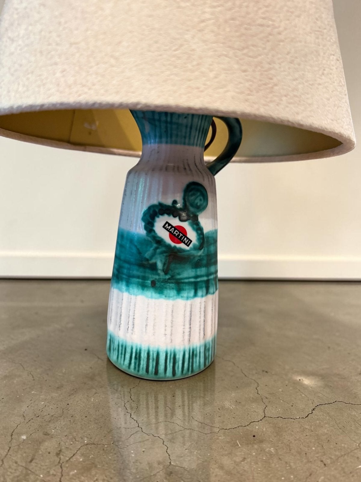 Vintage klein Martini aardewerk lampje, Ophalen of Verzenden, Gebruikt, Lichtbak of (neon) lamp