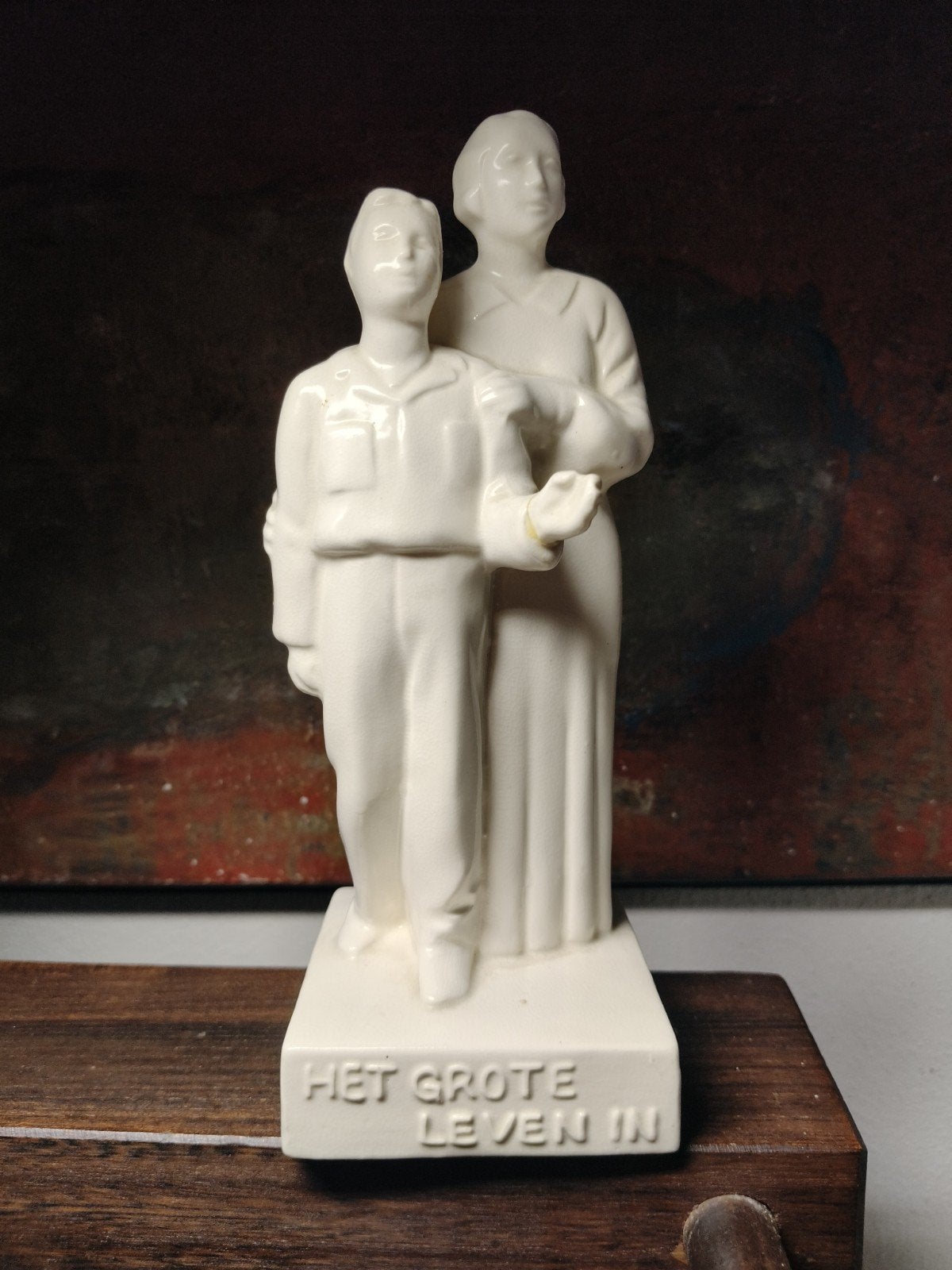 Vintage Plateel Sculptuur Etha Lempke NVV Zuid-Holland Gouda, Antiek en Kunst, Ophalen of Verzenden