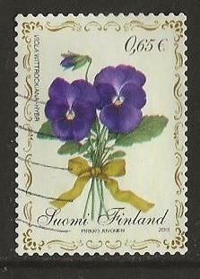 Finland 13, viooltjes, Verzenden, Finland, Gestempeld