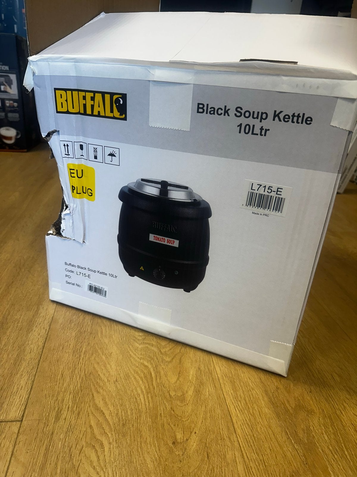 Buffalo Zwarte Soepketel 10L - Nieuw in doos, 4 liter of meer, Ophalen of Verzenden, Nieuw, 3 snelheden of meer
