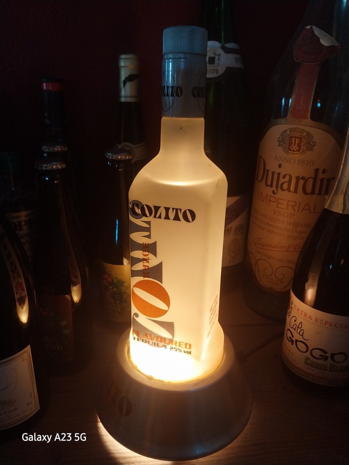 Unieke Colito Tequila Fles Lamp - Sfeervolle Verlichting, Ophalen of Verzenden