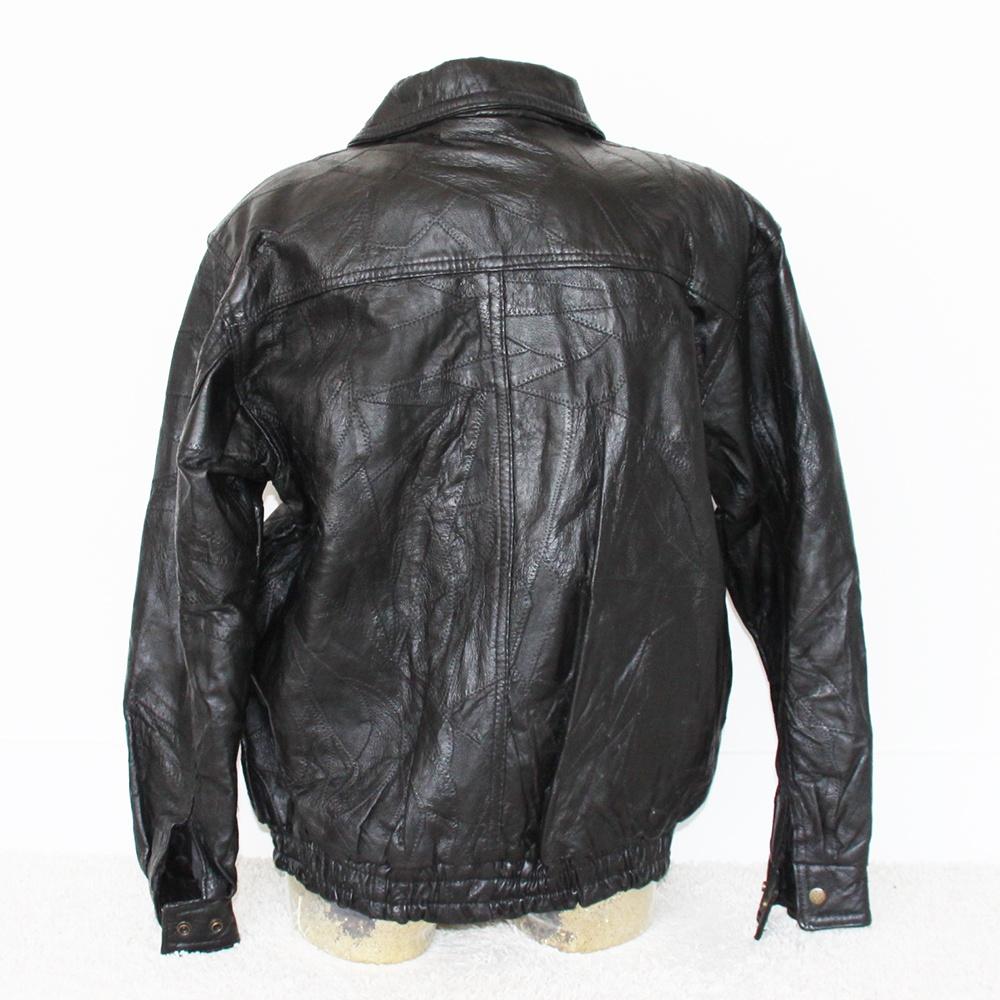Mooie Vintage Leren Dames Jas281* (L) € 50,-, Kleding | Dames, Zwart, Maat 42/44 (L), Ophalen of Verzenden, Zo goed als nieuw