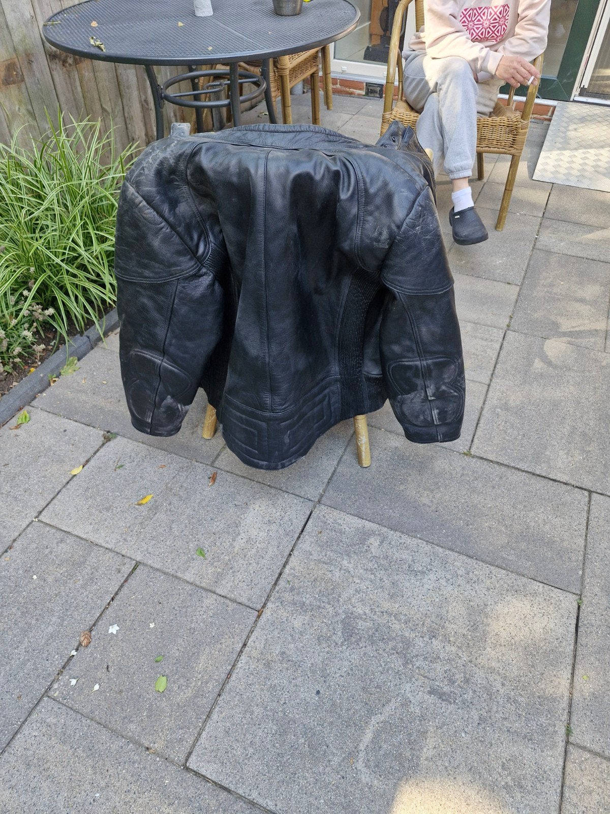 Mooie leren motorjas, maat 4XL, Motoren, Kleding | Motorkleding, Ophalen of Verzenden, Tweedehands, Heren, Jas | leer