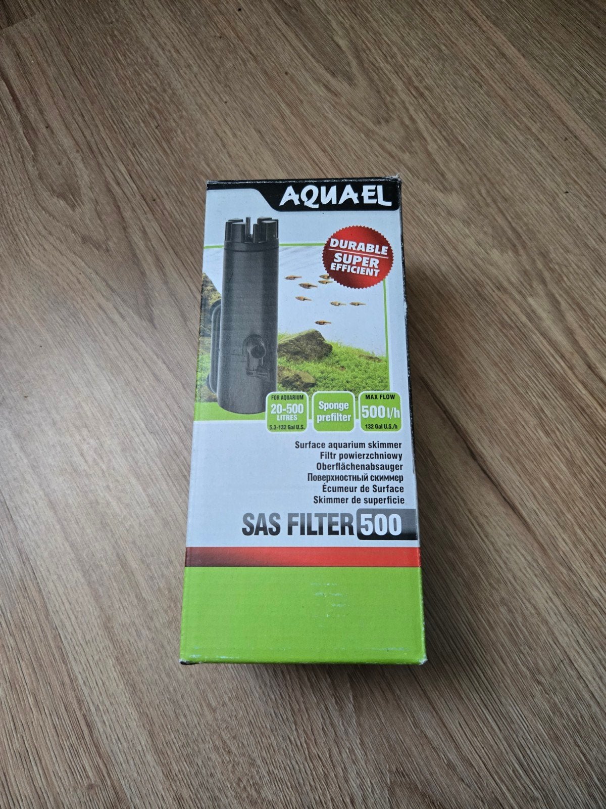 Aquael SAS Filter 500 – Compacte Oppervlakte Skimmer (Zgan), Ophalen of Verzenden, Zo goed als nieuw