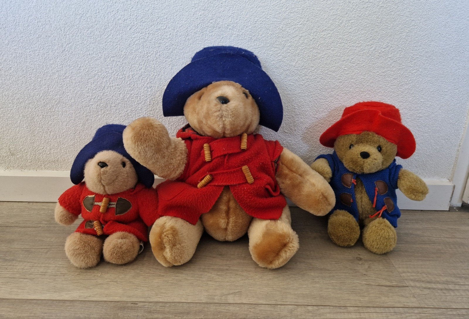 3 paddington bear beer eden knuffels vintage plush pluche, Ophalen of Verzenden, Zo goed als nieuw, Stoffen beer, Overige merken