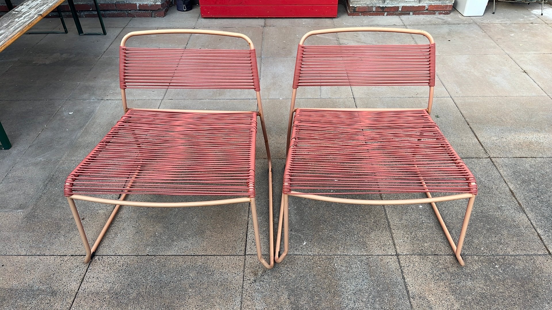 2 fijne tuinstoelen., Ophalen, Gebruikt, Kunststof