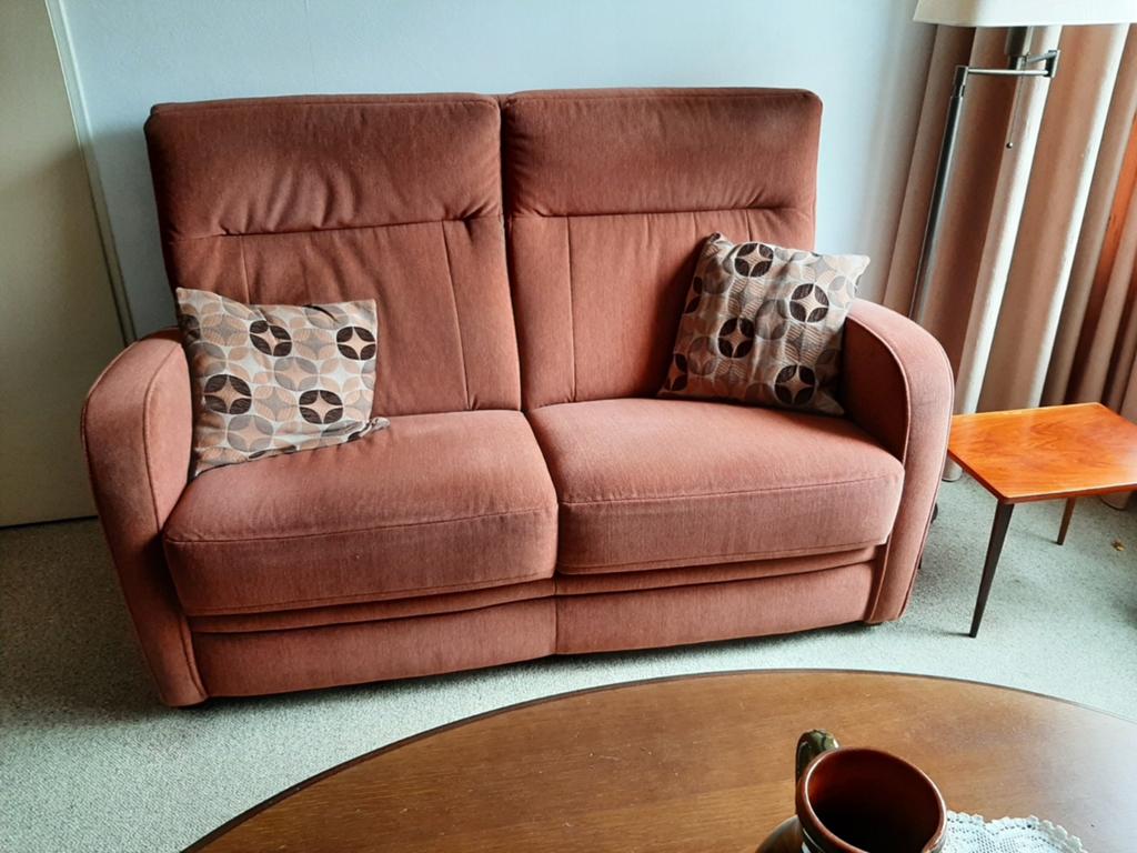Complete woonkamer inrichting: bankstel, fauteuils, meubels, Ophalen, Gebruikt, Klassiek warm, Minder dan 4 stoelen