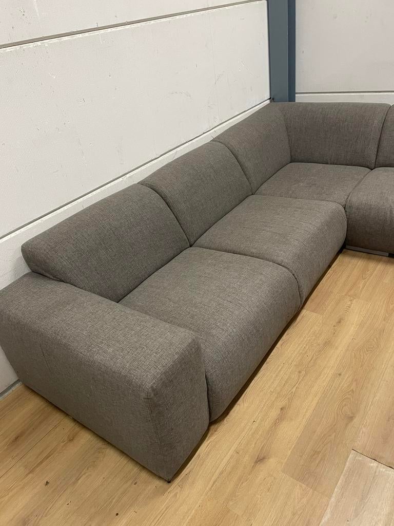 Mooie luxe grijze hoekbank - GEREINIGD!!!, Huis en Inrichting, Banken | Bankstellen, Ophalen, 250 tot 300 cm, Luxe, Hoekbank