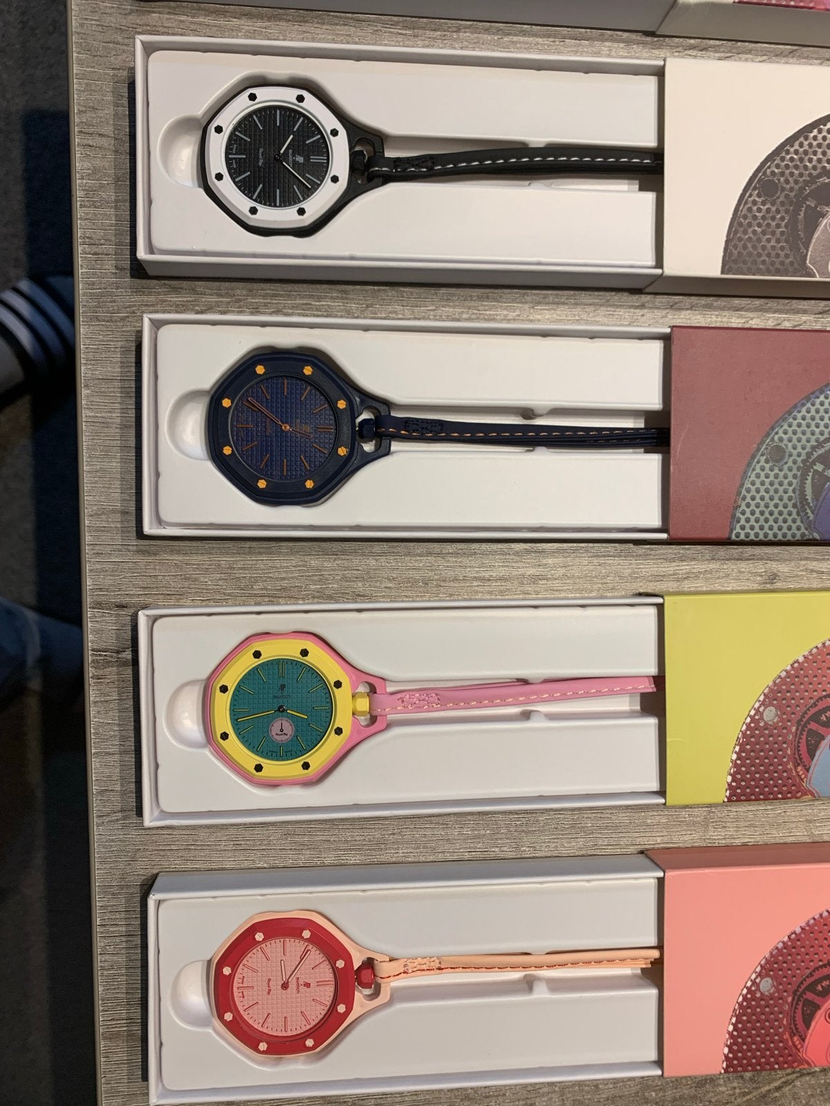 AP x Swatch, Kunststof, Leer, Polshorloge, Nieuw