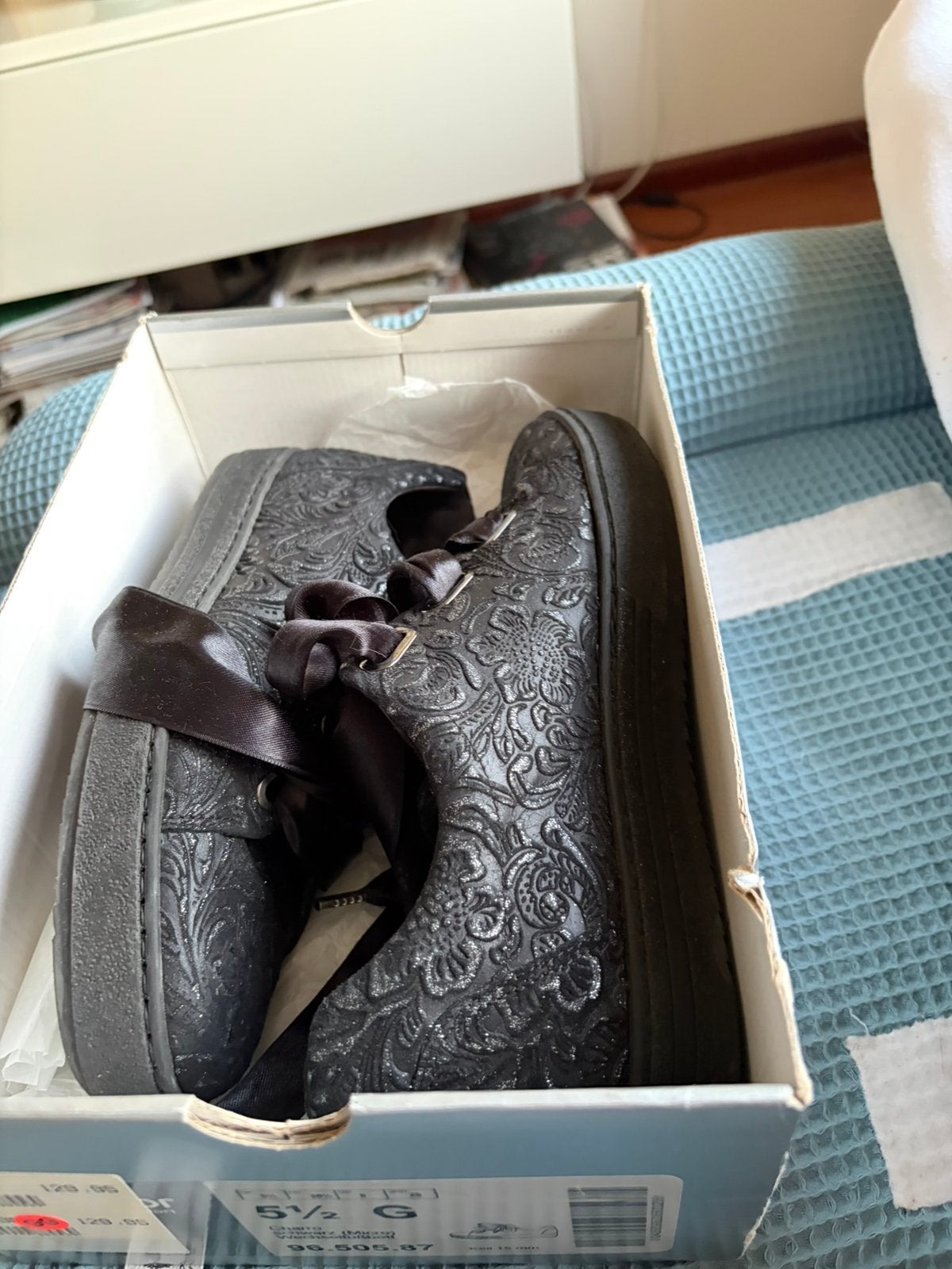 Zwarte gabor sneaker met glitter, Ophalen, Zo goed als nieuw