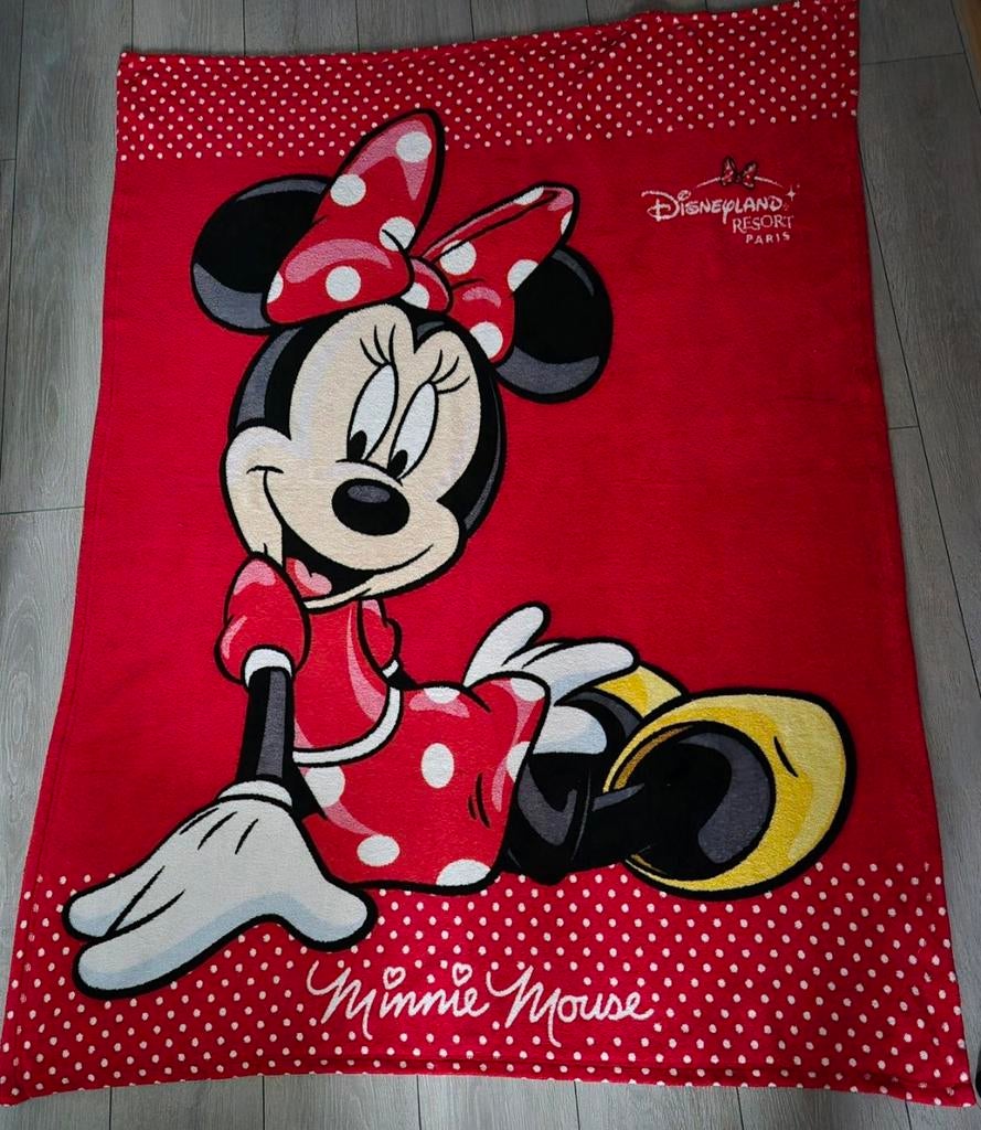 Minnie Mouse fleecedeken / Disneyland resort Paris, Verzamelen, Ophalen of Verzenden, Gebruikt