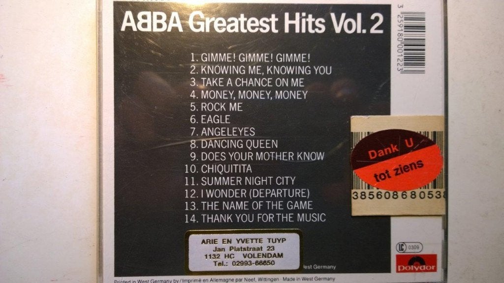 ABBA - Greatest Hits Vol. 2, Cd's en Dvd's, Ophalen of Verzenden, Zo goed als nieuw, Pop, Album