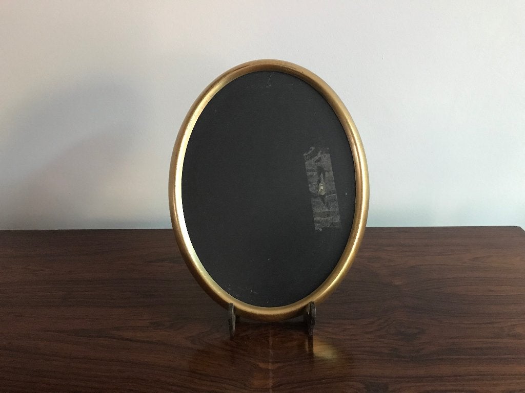 Lijst kader ovaal goudkleurig met glas, Ophalen of Verzenden