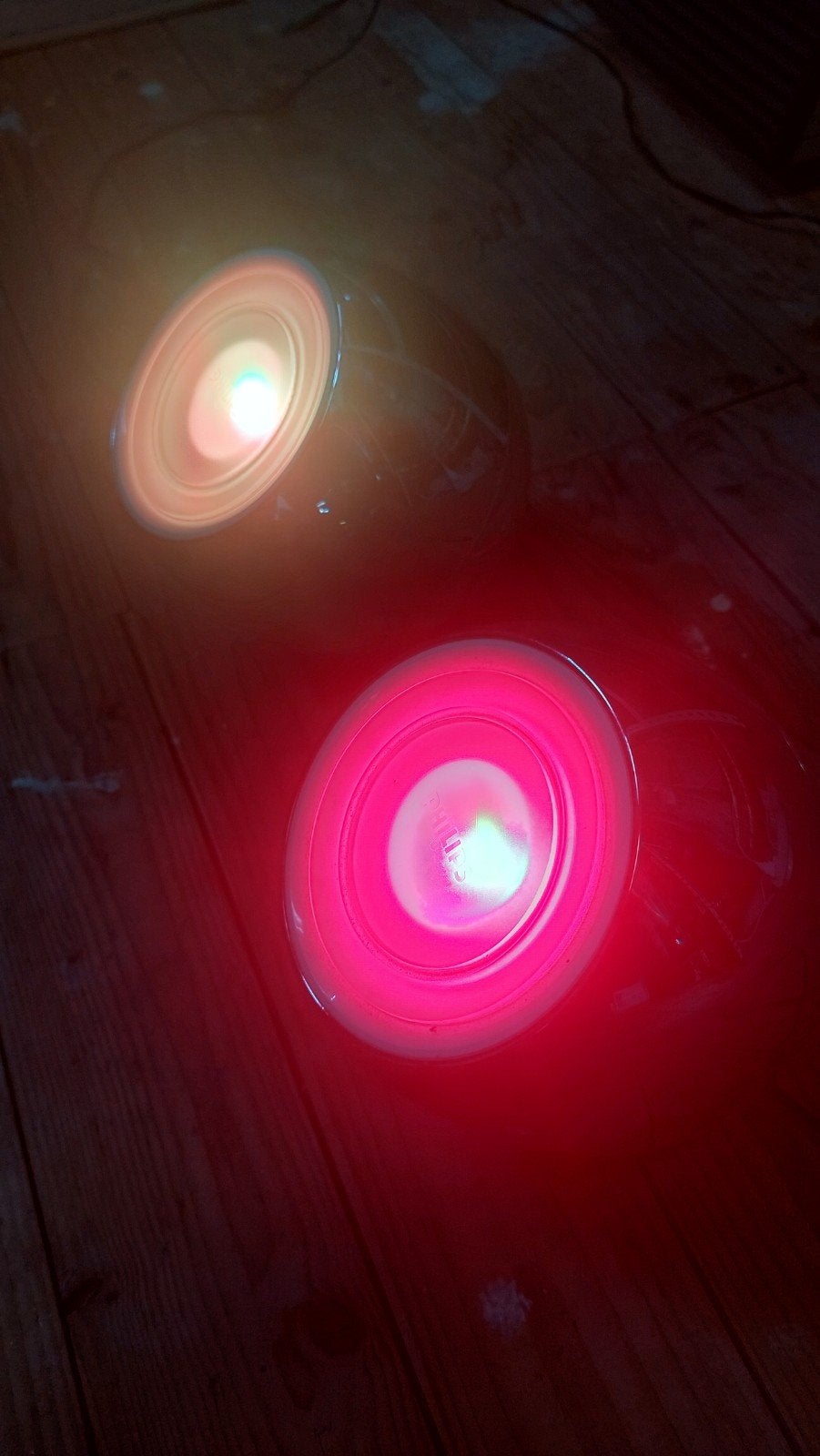 Philips LivingColors LED lampen (2 stuks), Ophalen, Gebruikt, Philips, Meerkleurig