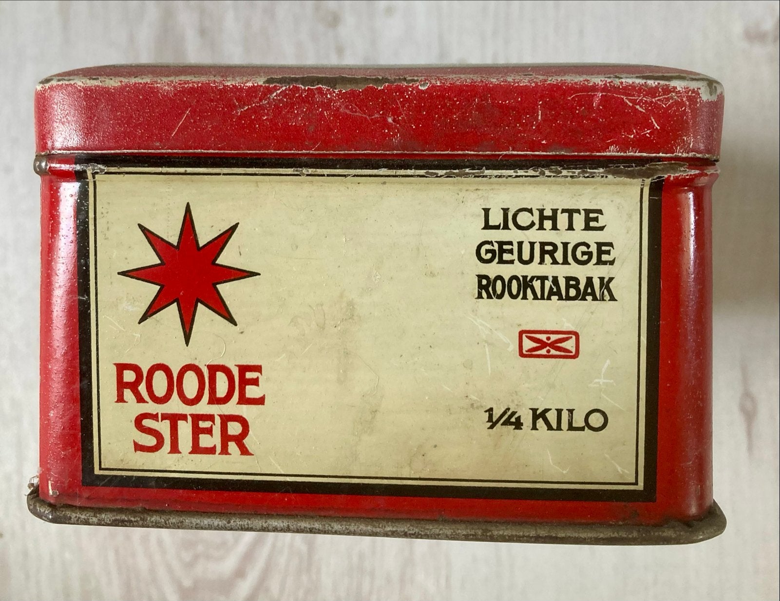 Vintage Roode Ster Tabaksblik - Theodorus Niemeyer, Ophalen of Verzenden