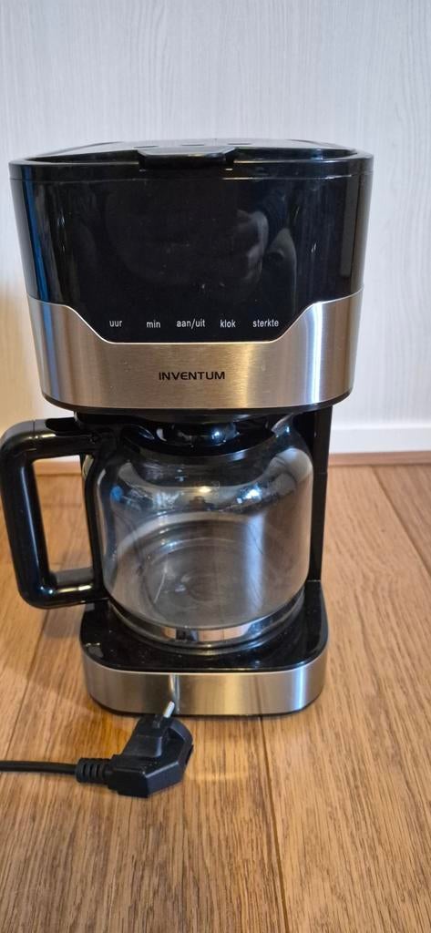 Inventum Koffiezetapparaat met Klokfunctie, Witgoed en Apparatuur, Koffiezetapparaten, Gebruikt, 10 kopjes of meer, Koffiemachine