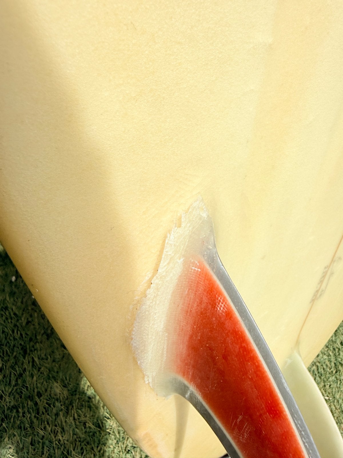 Gebruikt longboard - 1 Vin zit los, moet gelamineerd, Watersport en Boten, Ophalen, Gebruikt, Longboard, Met koord
