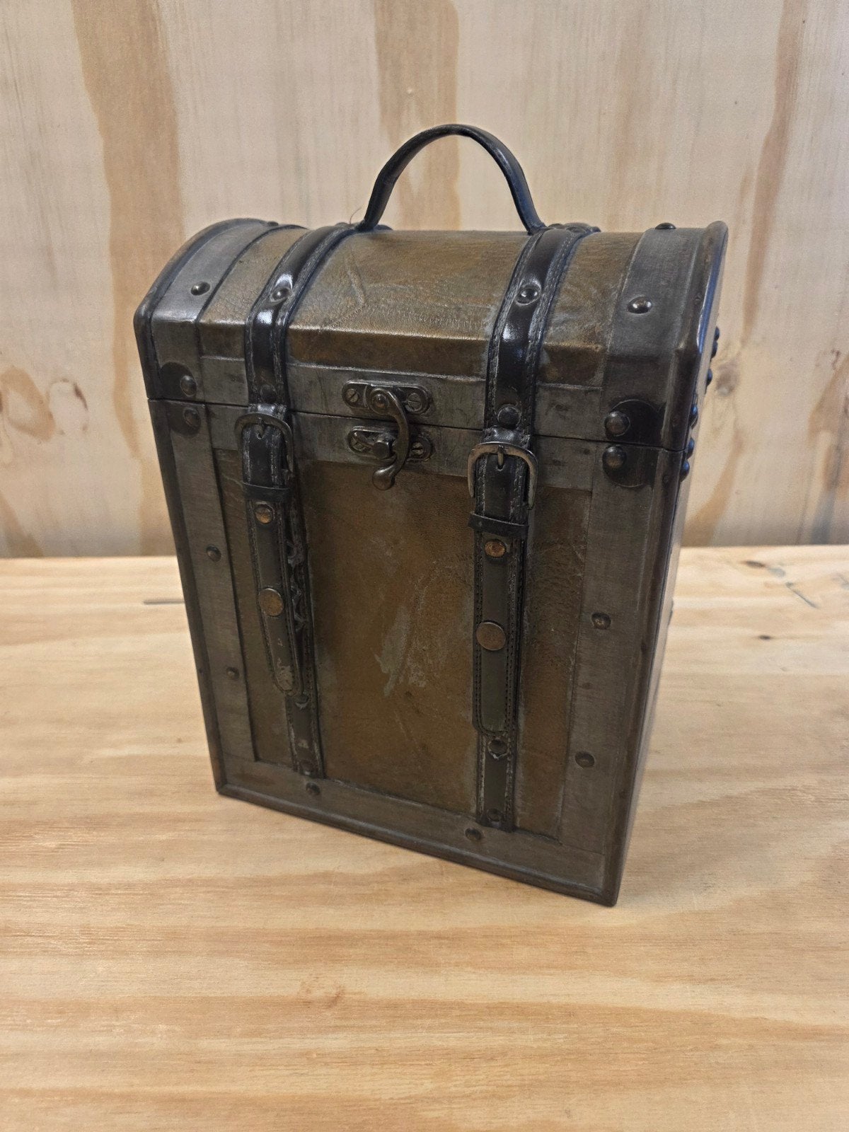 Decoratieve Houten Schatkist - Vintage Stijl, Ophalen of Verzenden