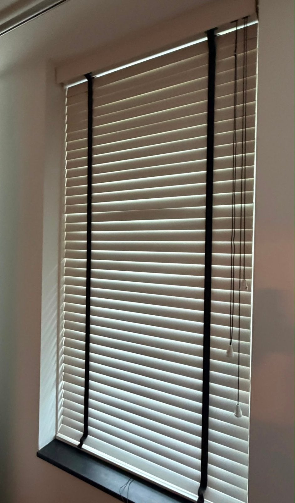 4x Luxaflex houten Jaloezieën 86x170 cm, Ophalen, Jaloezie, Gebruikt, Wit