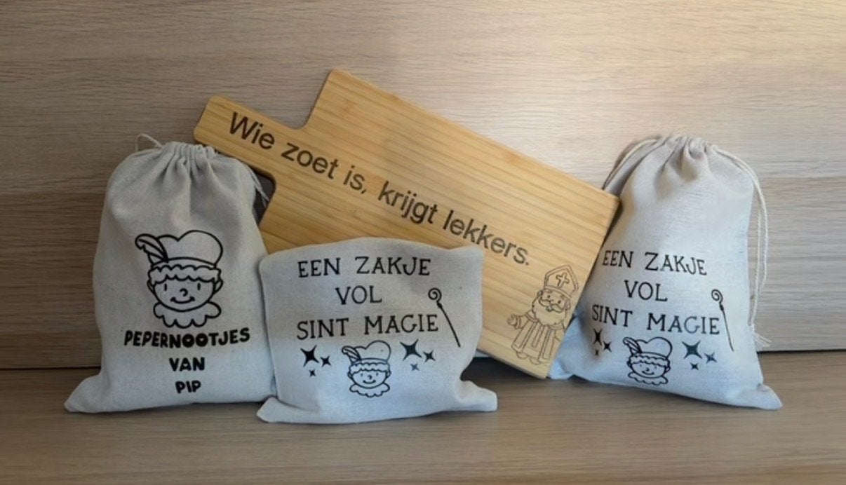 Gepersonaliseerde sinterklaas zakje, Ophalen of Verzenden, Nieuw