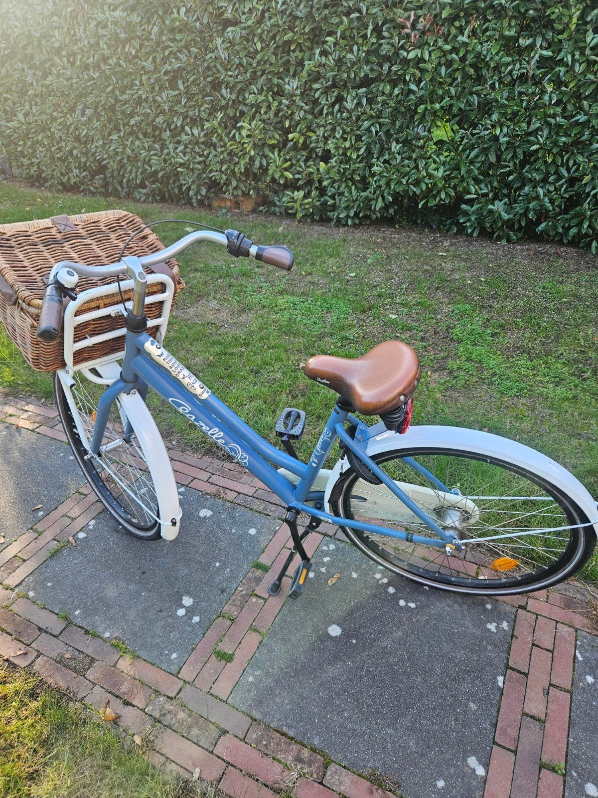 gazelle miss grace - 26 inch - blauw met wit, Ophalen, 26 inch of meer