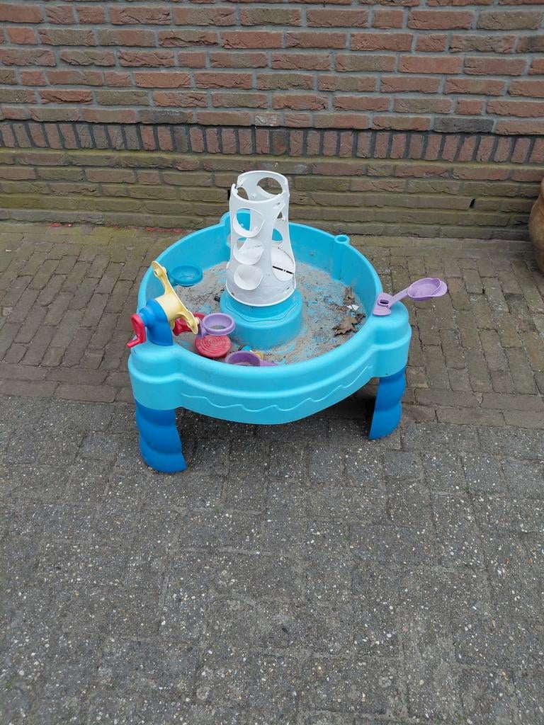 Water tafel of zand tafel, Ophalen