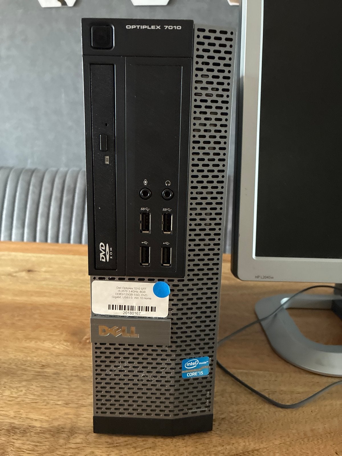 Dell Optiplex 7010 SFF i5 Desktop PC met Monitor, Computers en Software, Desktop Pc's, Gebruikt, 2 tot 3 Ghz, Verzenden, Met monitor