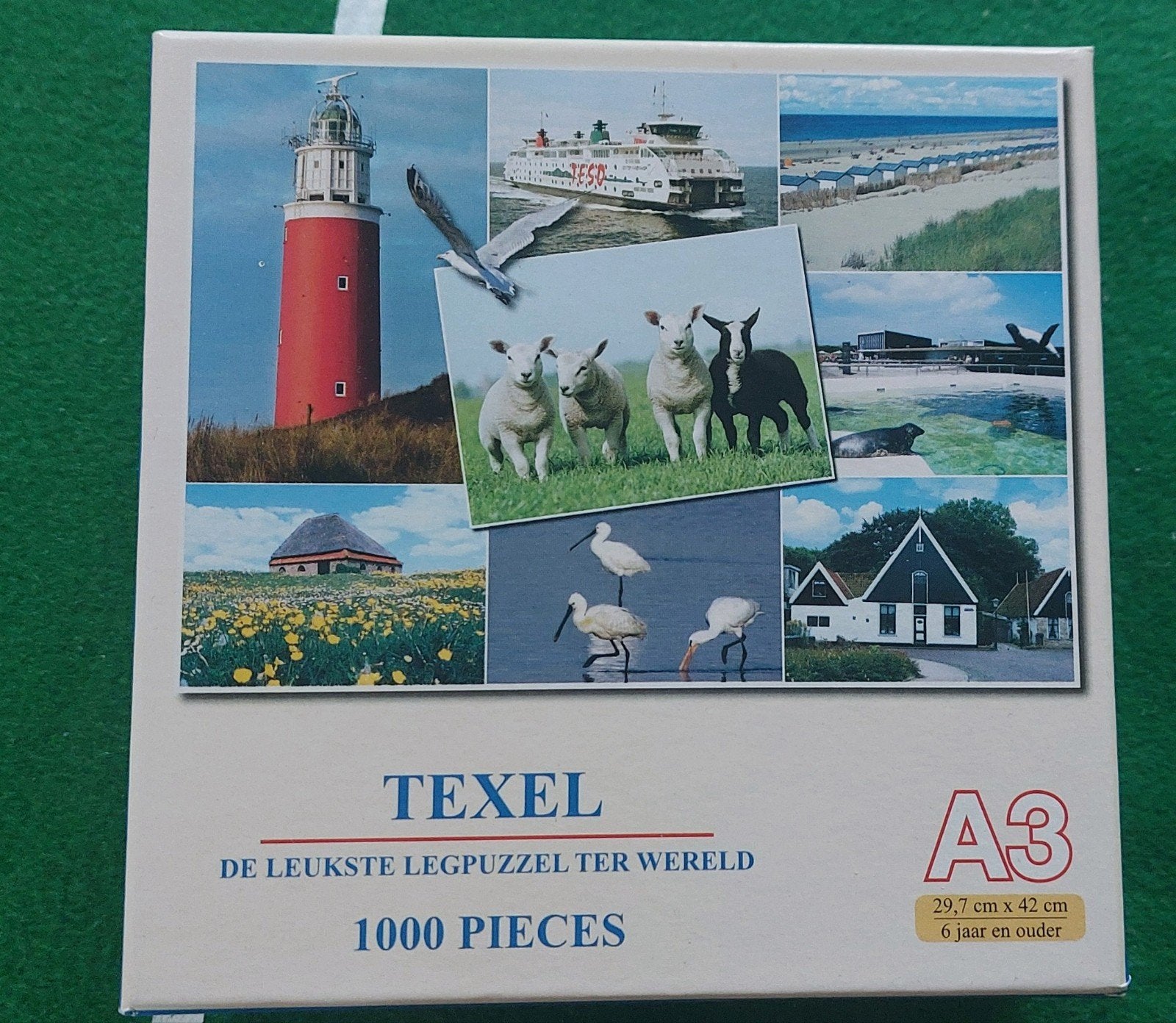 Puzzel Texel 1000 stukjes, Ophalen of Verzenden, 500 t/m 1500 stukjes, Gebruikt, Legpuzzel