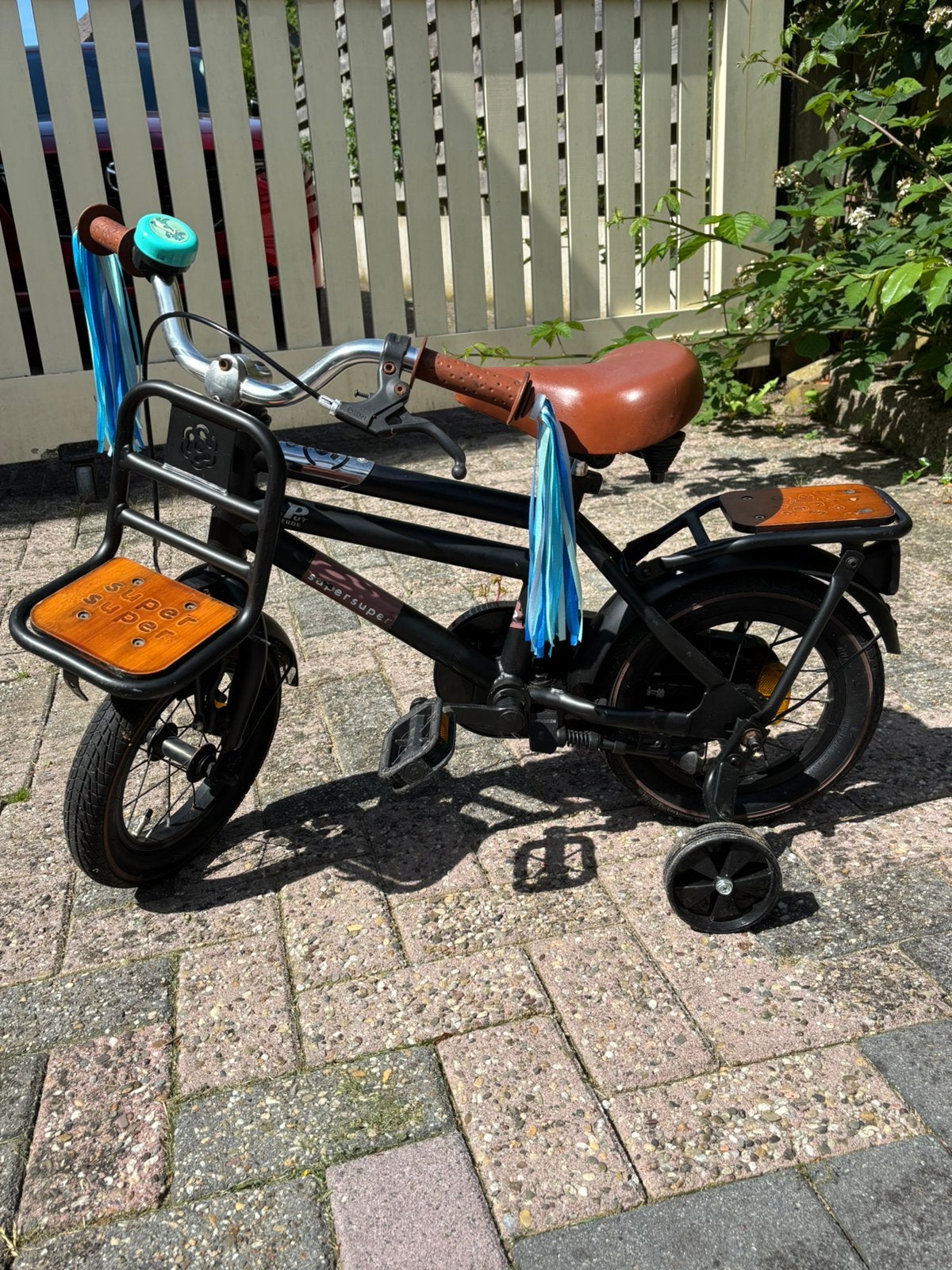 Te koop kinder transport fietsje 12 inch, Ophalen, Terugtraprem, Zijwieltjes, Minder dan 16 inch