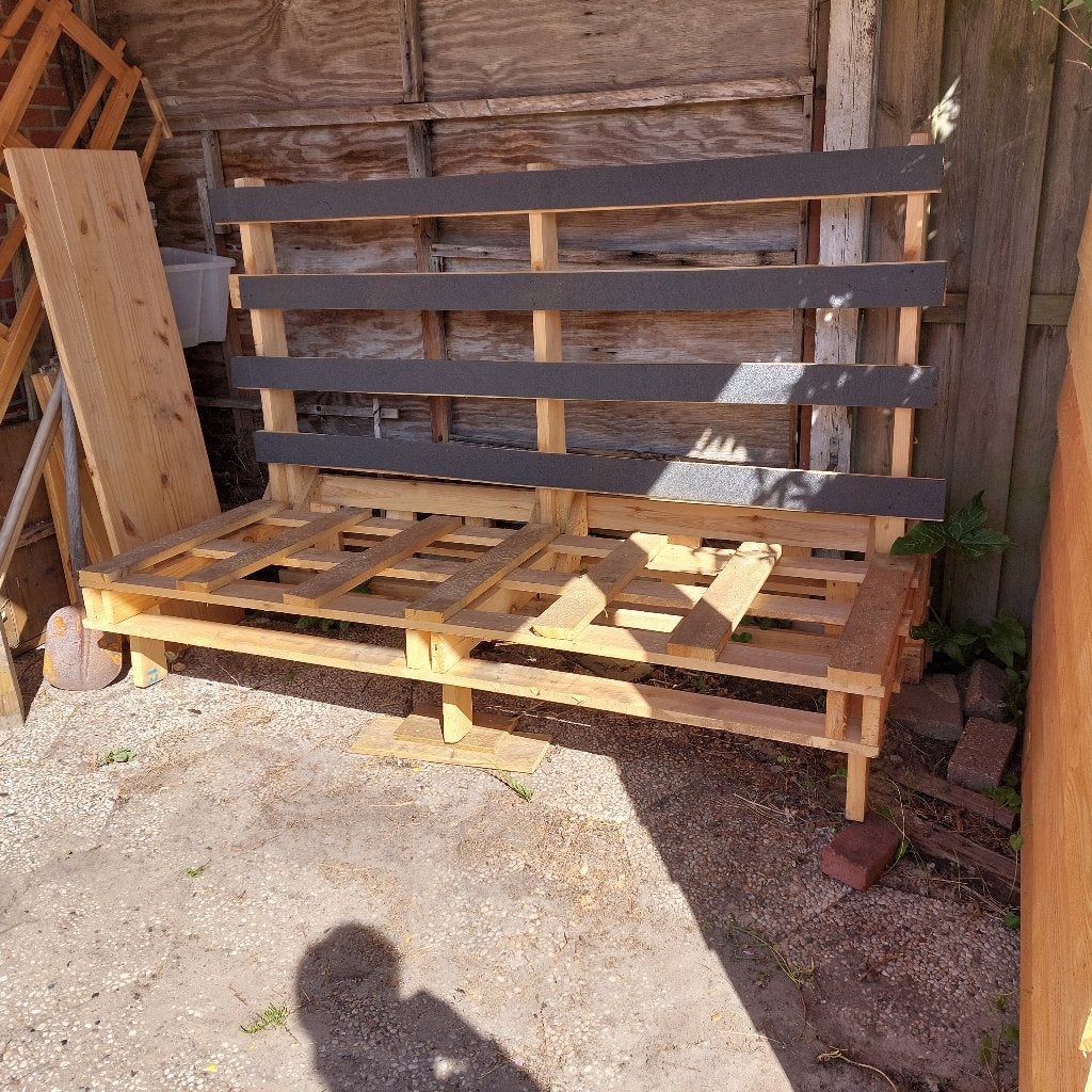 Tuinbank Pallet, Ophalen, Zo goed als nieuw, Hout