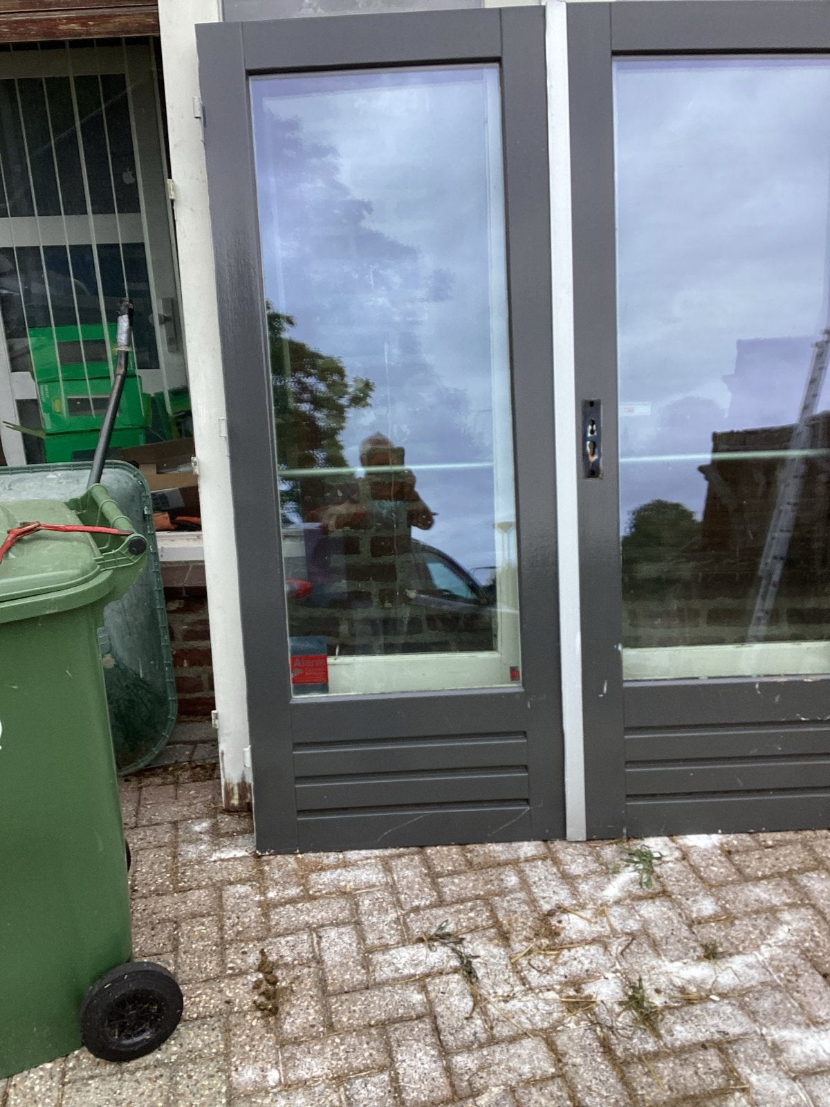 Zeernette hardhouten tuindeuren met dubbelglas, Ophalen of Verzenden, Zo goed als nieuw, Hout