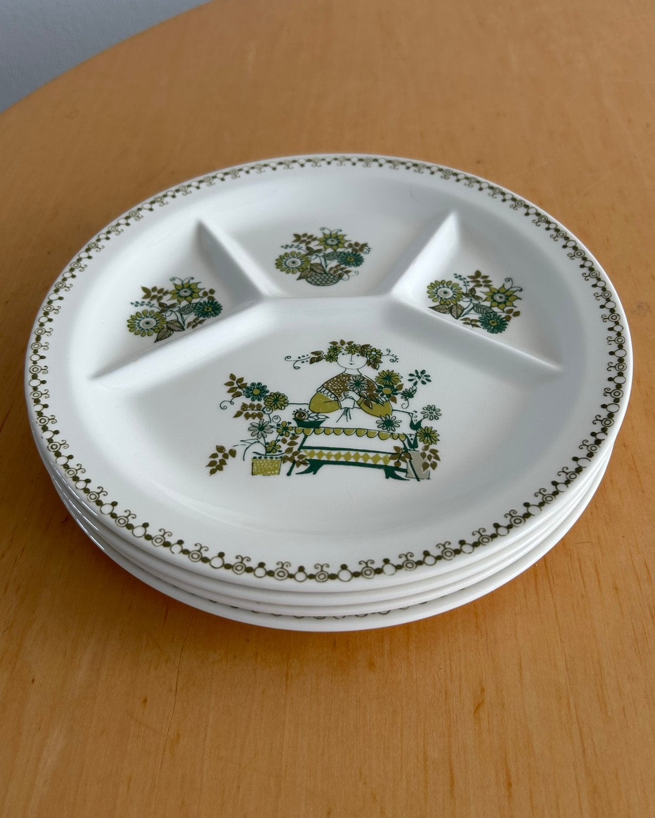 Noorse vintage fondueborden van Figgjo Flint Turi Design, Ophalen of Verzenden