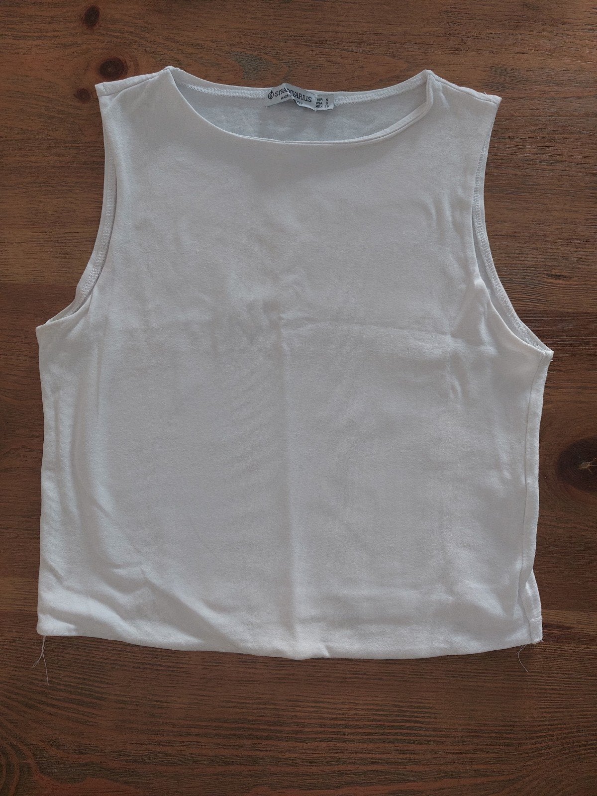 Wit strak kort shirt maat S, Kleding | Dames, Ophalen, Wit, Zo goed als nieuw, Korte mouw