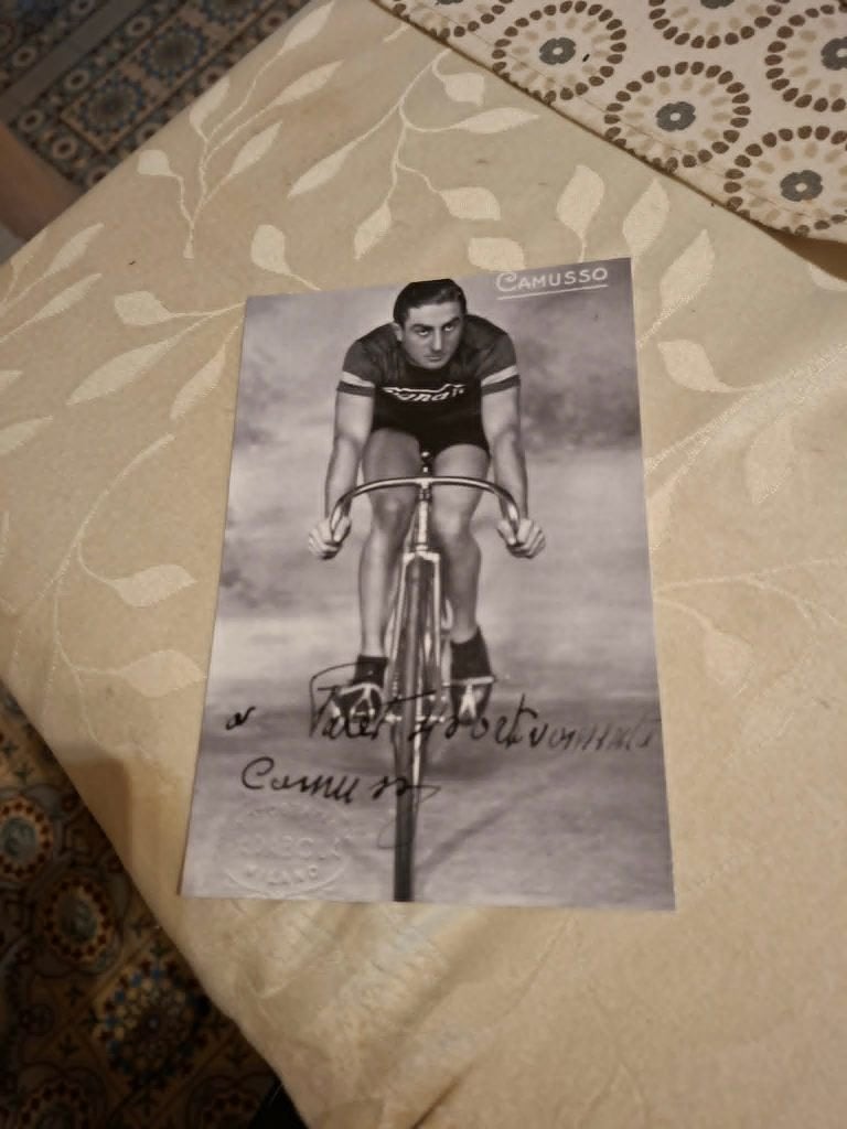 Foto (Repro) Francesco Camusso / wielrennen, Verzenden, Zo goed als nieuw, Overige sporten, Poster, Plaatje of Sticker