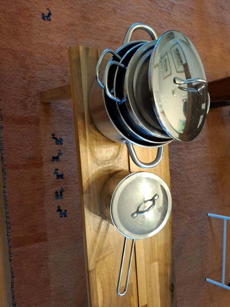 Lagostina pannenset, Huis en Inrichting, Keuken | Potten en Pannen, Ophalen, Gebruikt, Rvs, Pannenset