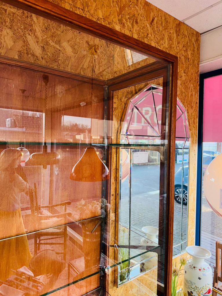 Vintage vitrinekast apothekers kast, Ophalen of Verzenden
